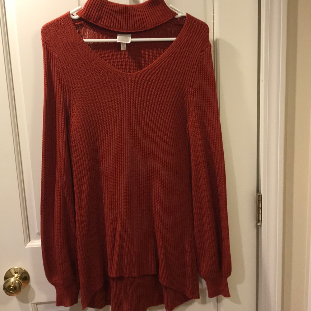 Mock neck sweater